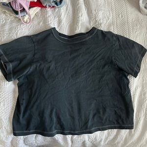 Urban outfitters cropped navy tee perfect condition so comfy